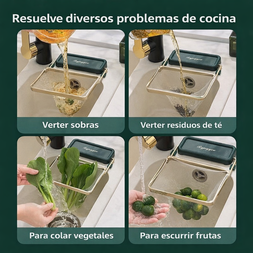 Filtro Inteligente Anti atascos para Fregadero